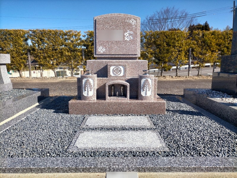 西尾市の貝吹墓地にて『G663』で製作した洋墓を建立させていただき